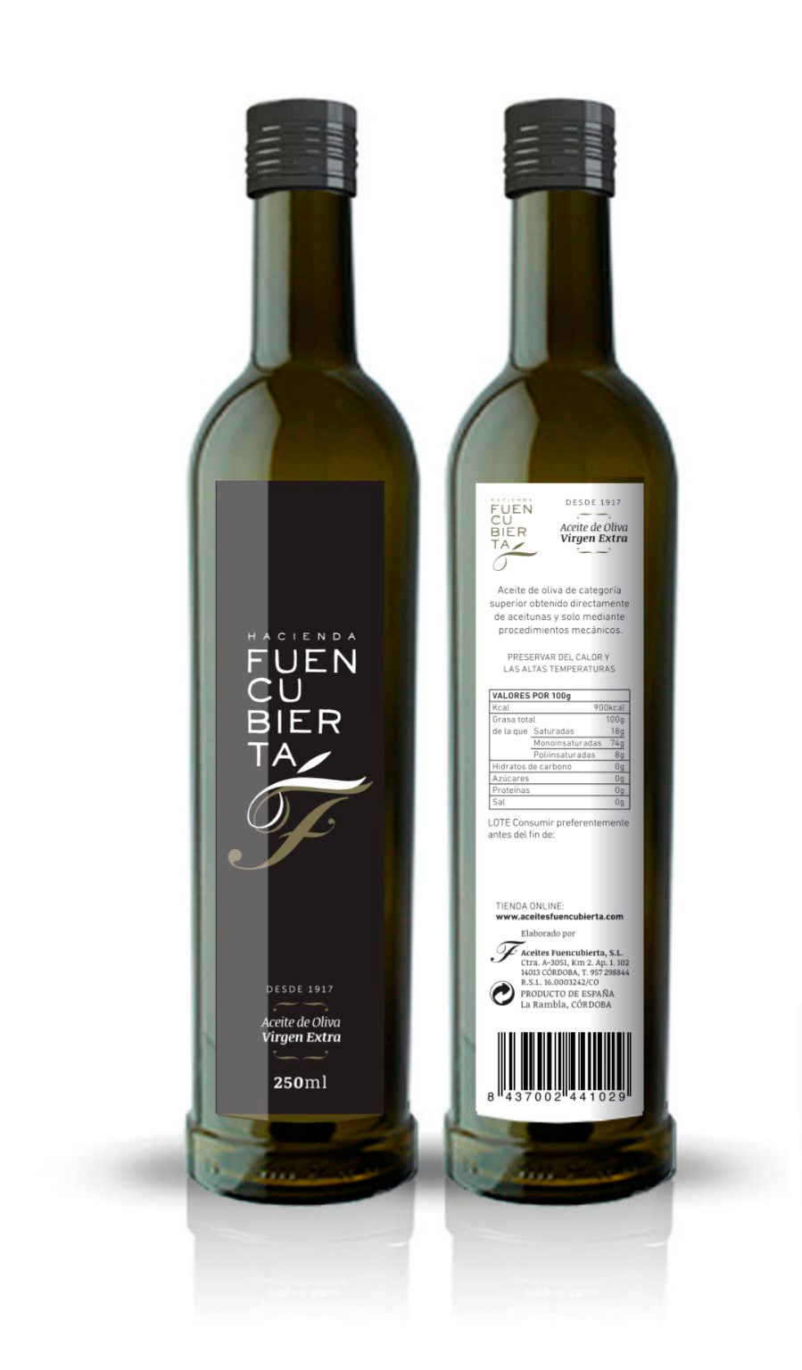 Hacienda Fuencubierta-Aceite de oliva Virgen Extra 250 ml